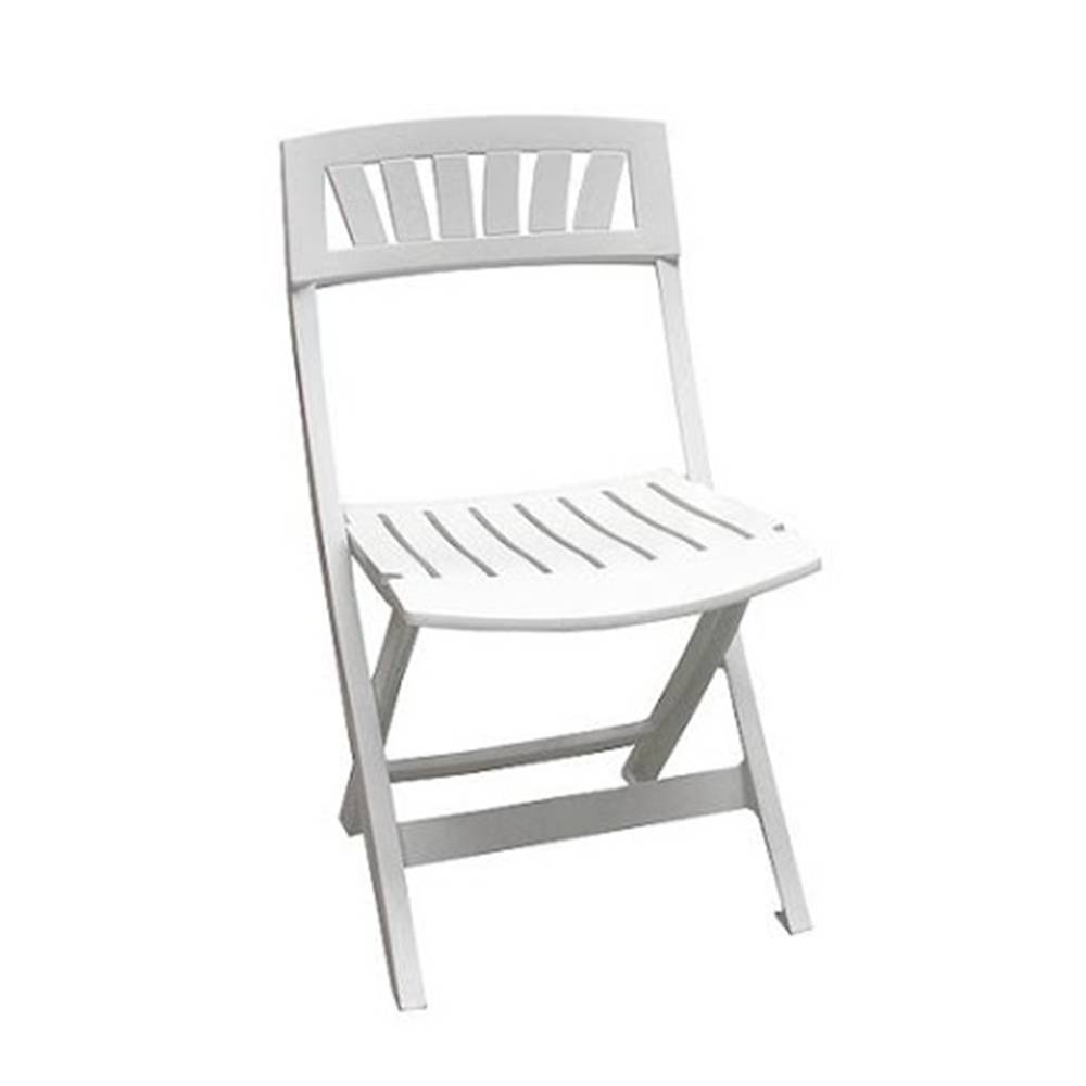 Chaise pliante blanche en résine pour anniversaire