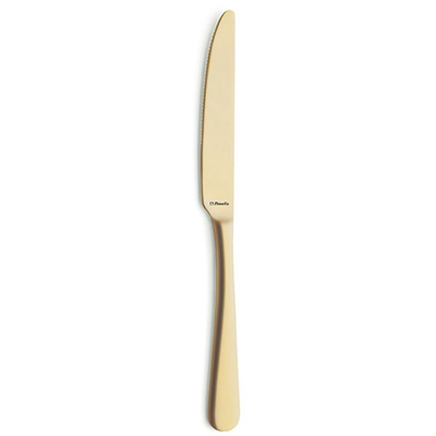 COUTEAU DE TABLE DORE SUBLIME POUR MARIAGE CONDITIONNE PAR 10